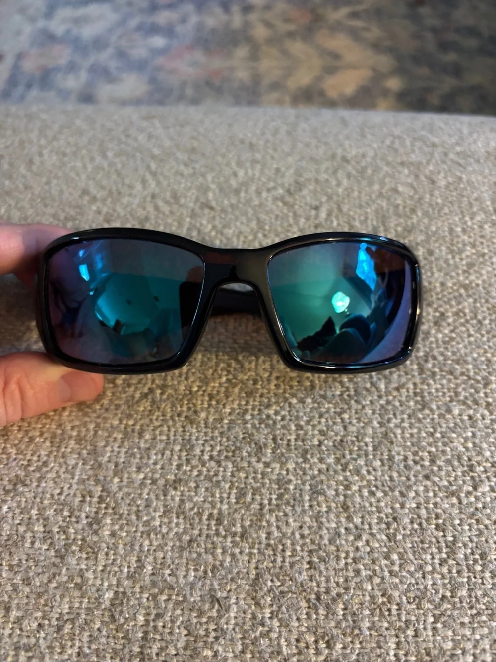 Costa Blackfin Sunglasses - Black Frame with Blue Lenses